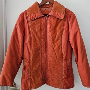 VINTAGE Scoop Jacket with Corduroy Detailing